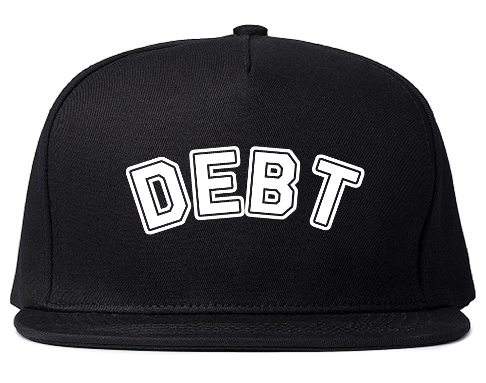 Debt_Life Black Snapback Hat