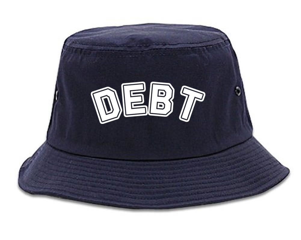Debt_Life Blue Bucket Hat
