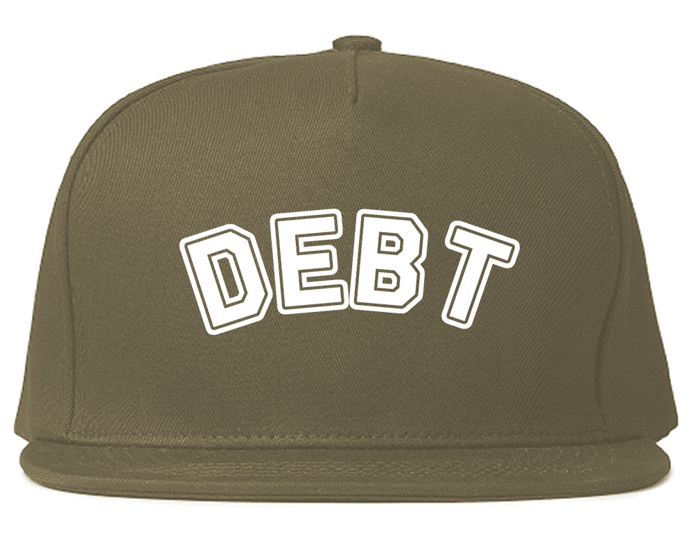 Debt_Life Grey Snapback Hat