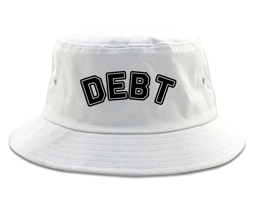 Debt_Life White Bucket Hat
