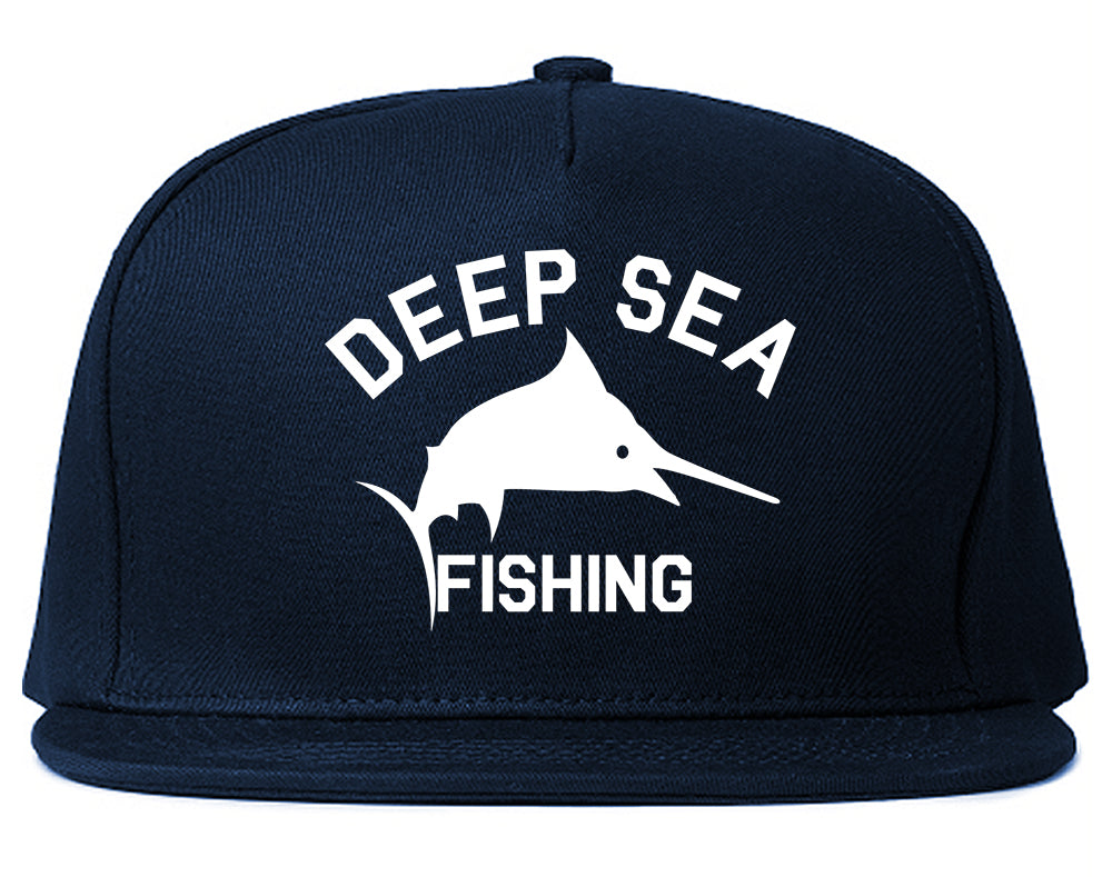 Deep_Sea_Fishing Mens Blue Snapback Hat by Kings Of NY