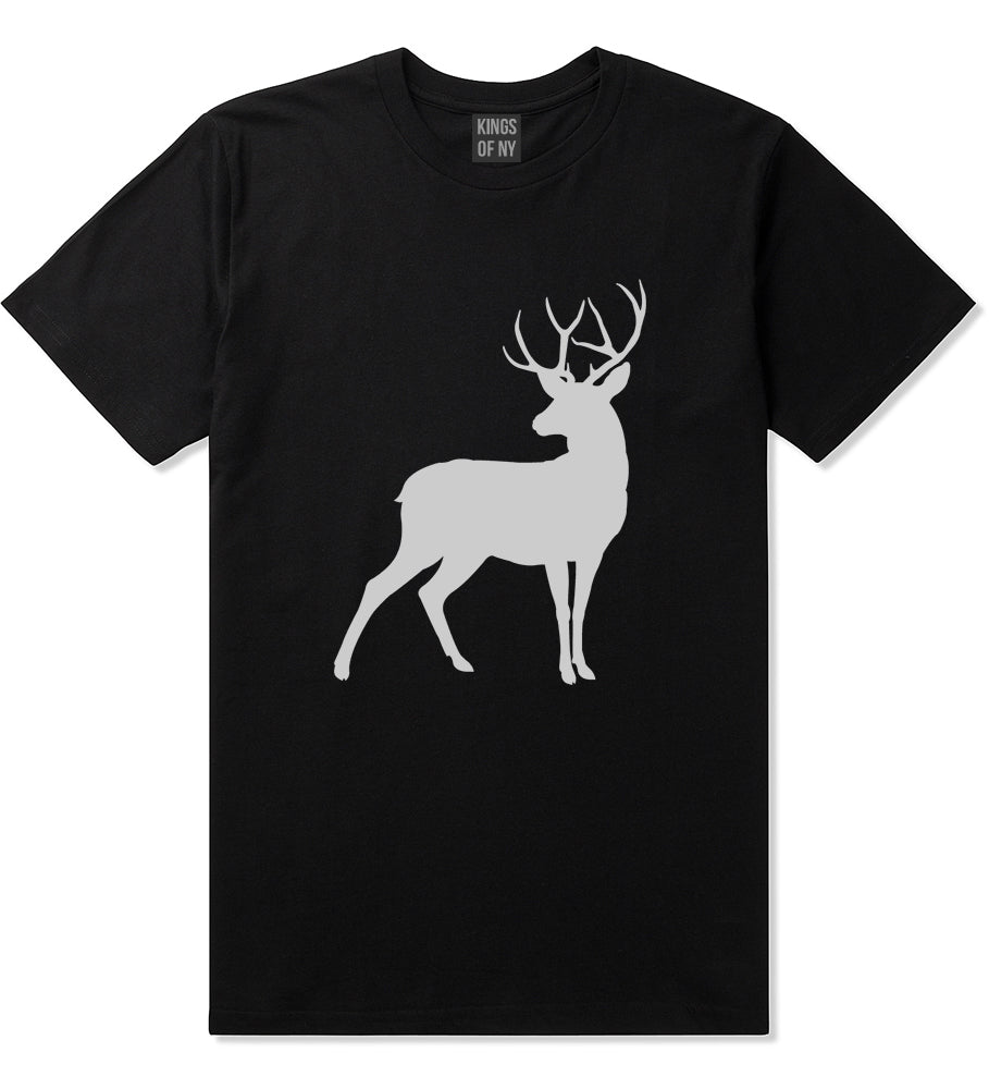Deer_Hunting_Hunter Mens Black T-Shirt by Kings Of NY