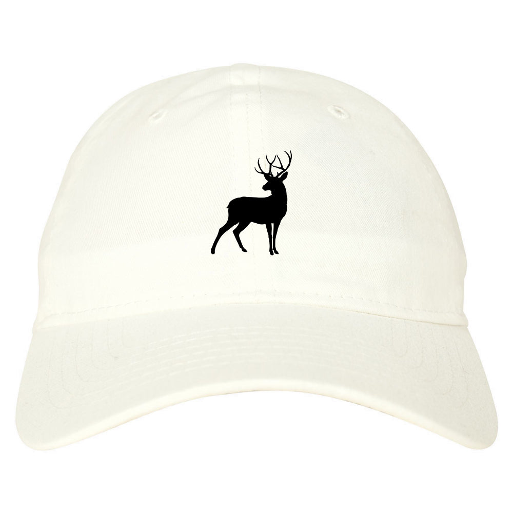 Deer_Hunting_Hunter Mens White Snapback Hat by Kings Of NY