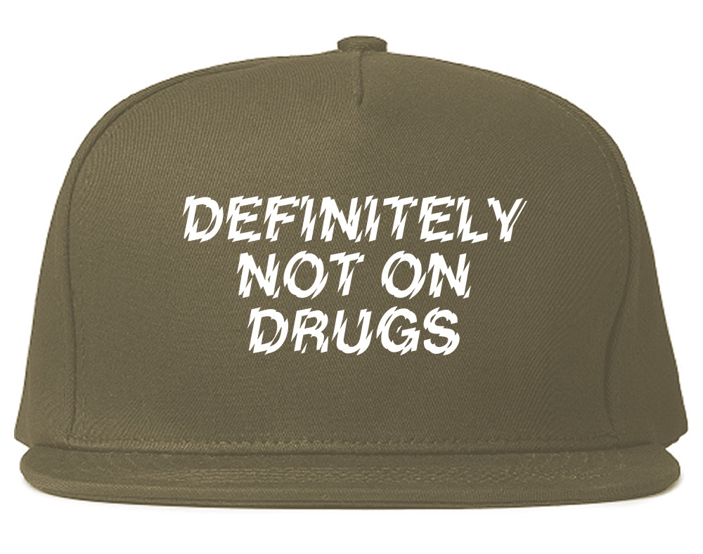 Definitely_Not_On_Drugs_Festival Grey Snapback Hat