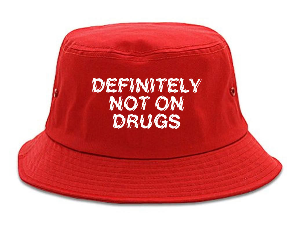 Definitely_Not_On_Drugs_Festival Red Bucket Hat