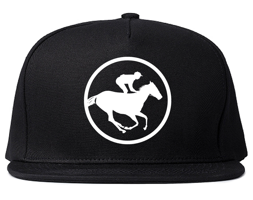 Derby_Horse_Racing_Chest Mens Black Snapback Hat by Kings Of NY