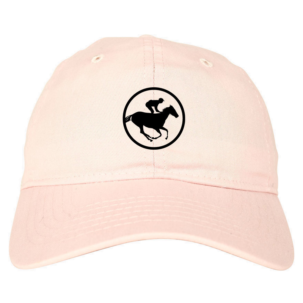 Derby_Horse_Racing_Chest Mens Pink Snapback Hat by Kings Of NY