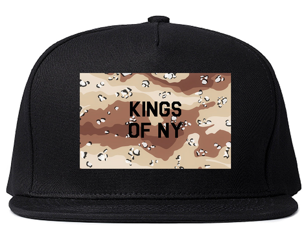 Desert_Camo_Army Black Snapback Hat