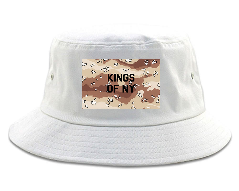 Desert_Camo_Army White Bucket Hat