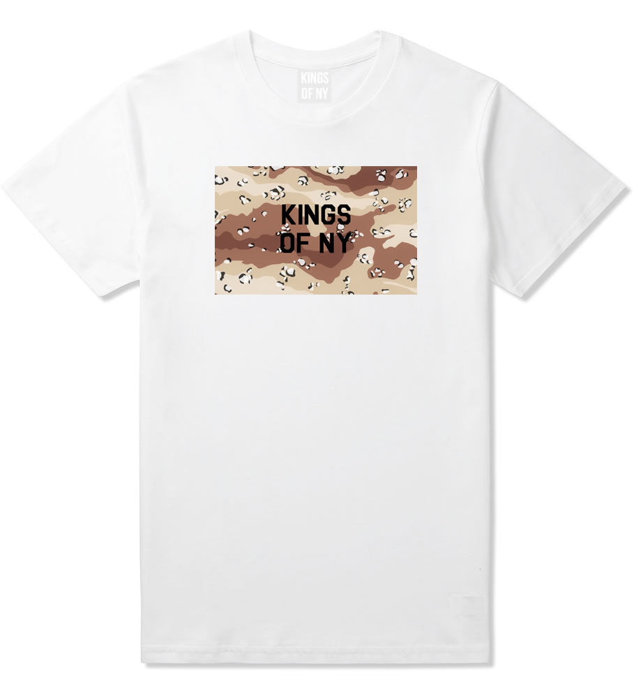 Desert Camo Army T-Shirt in White