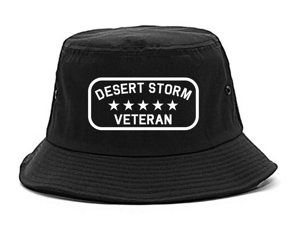 Desert_Storm_Veteran Mens Black Bucket Hat by Kings Of NY