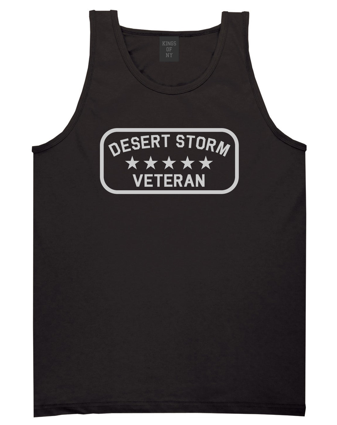 Desert_Storm_Veteran Mens Black Tank Top Shirt by Kings Of NY