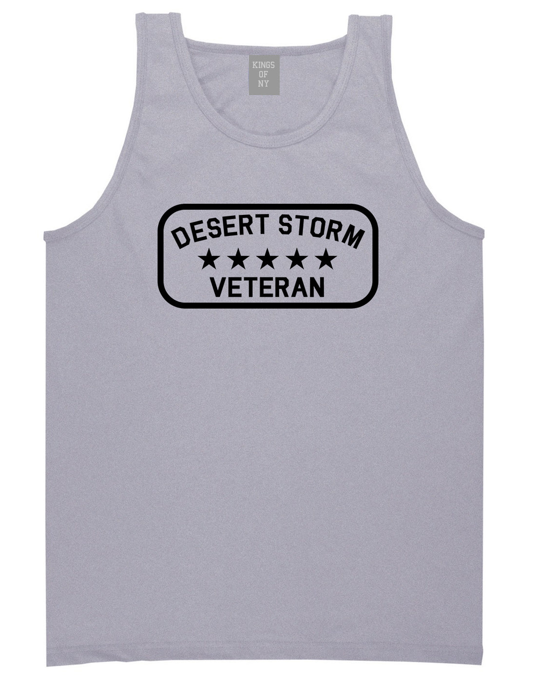 Desert_Storm_Veteran Mens Grey Tank Top Shirt by Kings Of NY