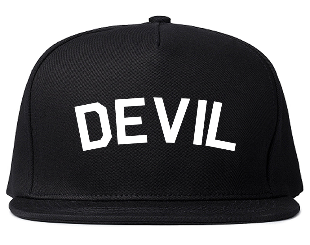 Devil Arch Goth Black Snapback Hat