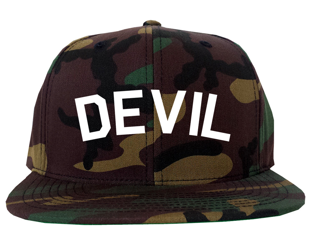 Devil Arch Goth Camo Snapback Hat