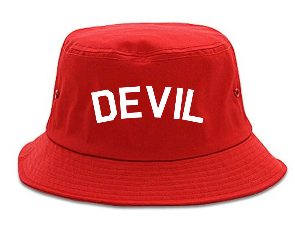 Devil Arch Goth Red Bucket Hat