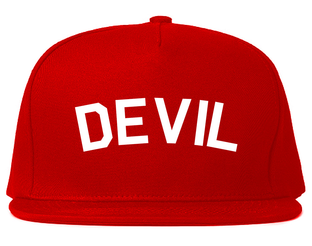 Devil Arch Goth Red Snapback Hat