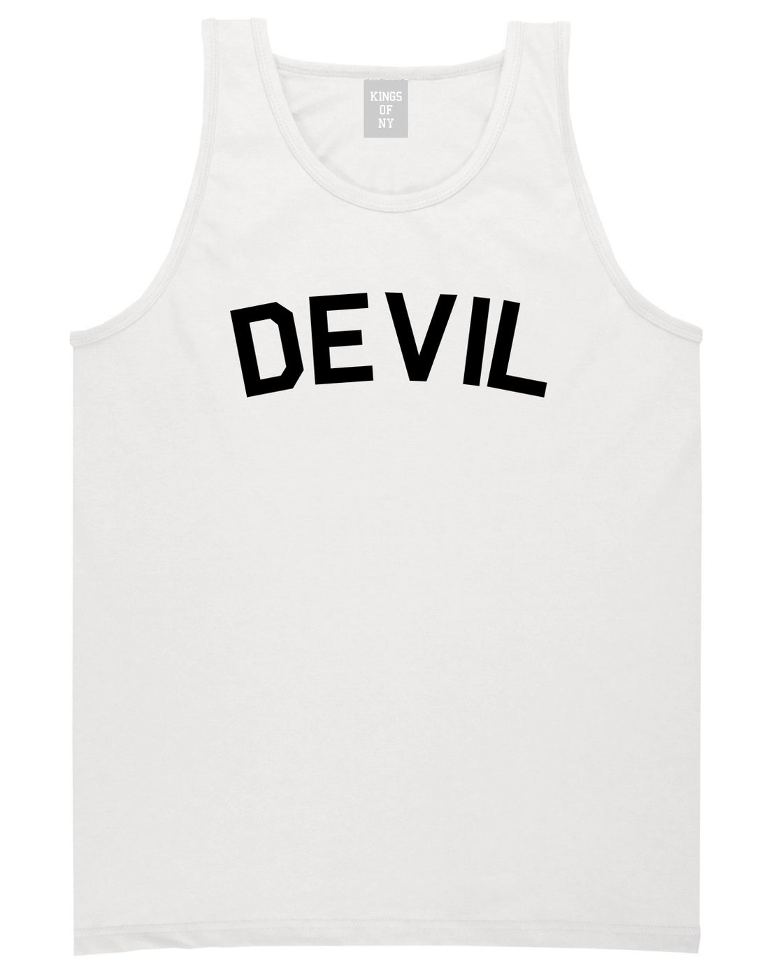 Devil Arch Goth Tank Top Shirt in White