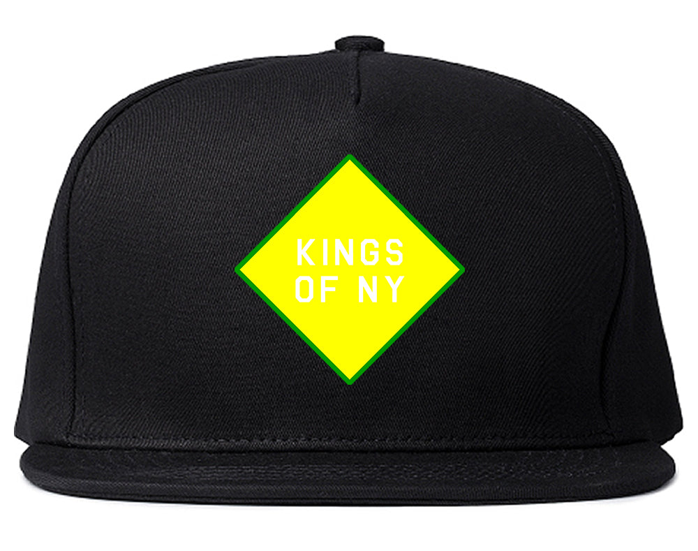 Diamond Logo Mens Snapback Hat Black
