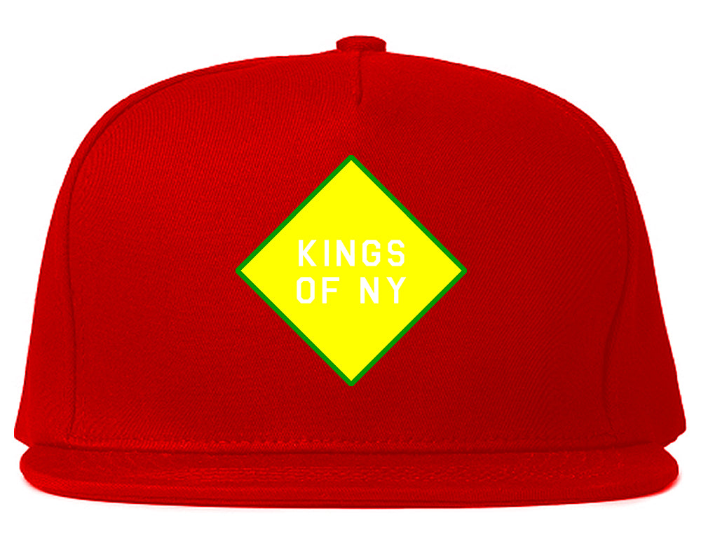 Diamond Logo Mens Snapback Hat Red