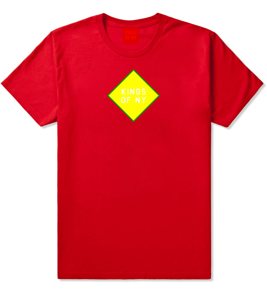 Diamond Logo Mens T-Shirt Red by Kings Of NY