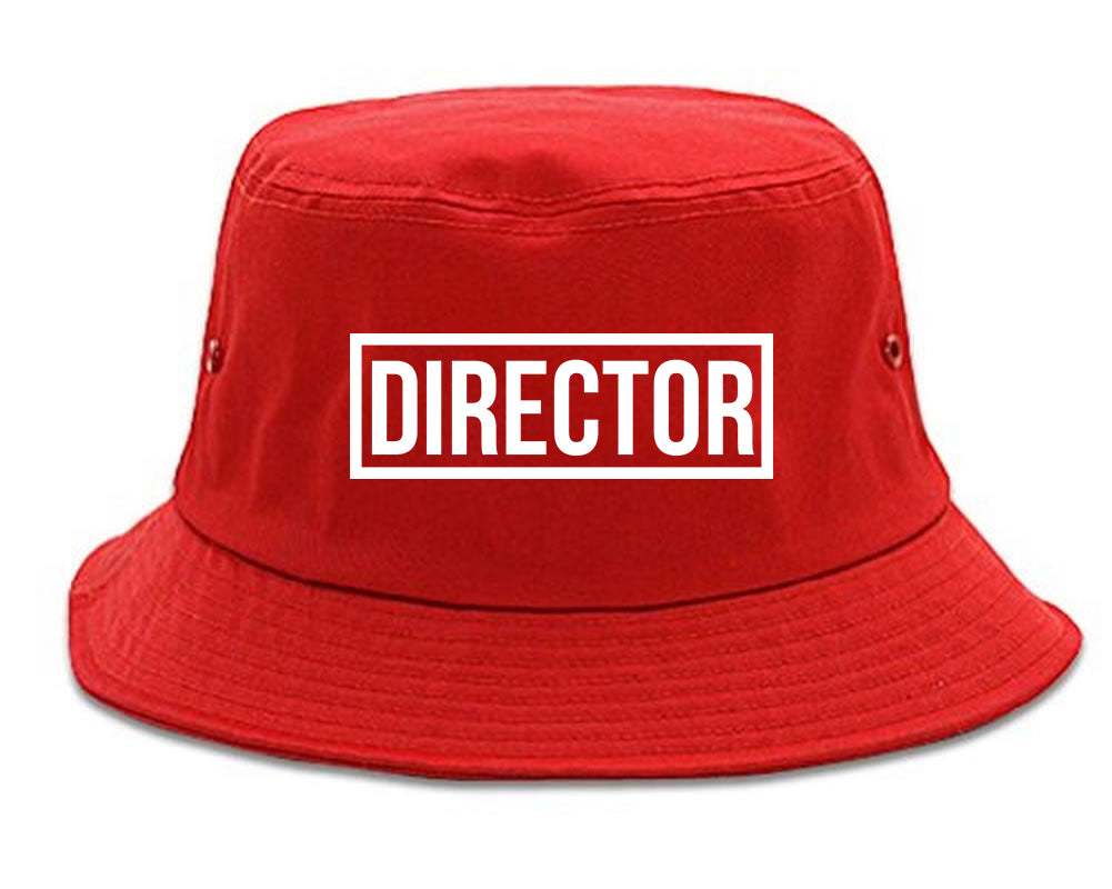 Director_Box Mens Red Bucket Hat by Kings Of NY