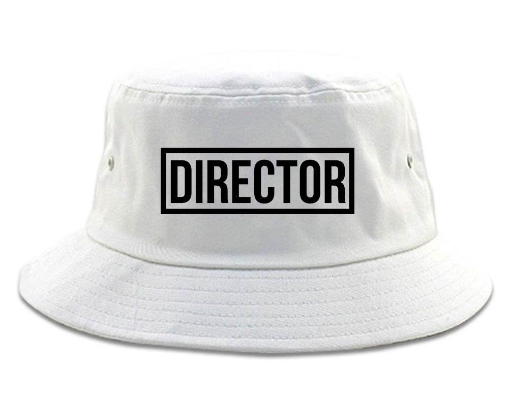 Director_Box Mens White Bucket Hat by Kings Of NY