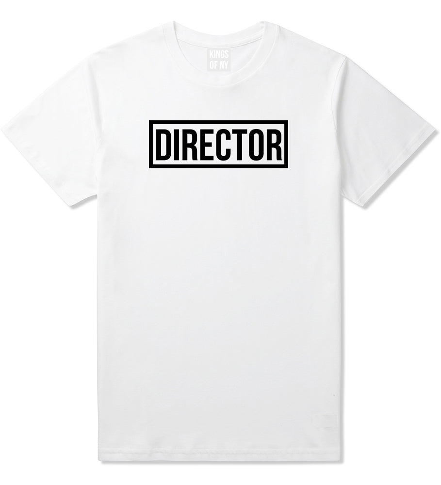 Director_Box Mens White T-Shirt by Kings Of NY