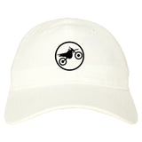 Dirt_Bike_Chest Mens White Snapback Hat by Kings Of NY
