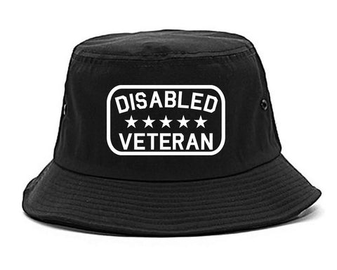 Disabled_Veteran_Army Mens Black Bucket Hat by Kings Of NY