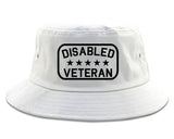 Disabled_Veteran_Army Mens White Bucket Hat by Kings Of NY
