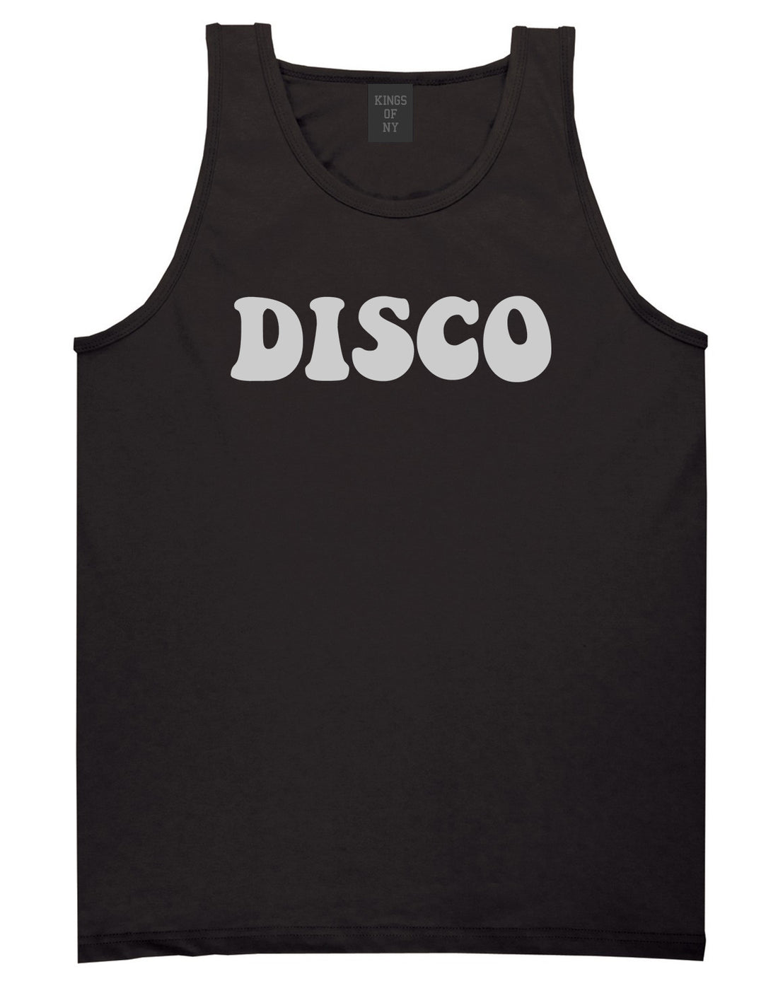 Disco_Music Mens Black Tank Top Shirt by Kings Of NY