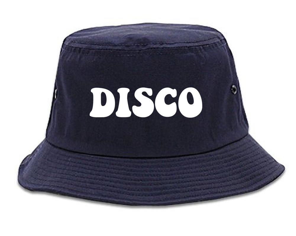 Disco_Music Mens Blue Bucket Hat by Kings Of NY