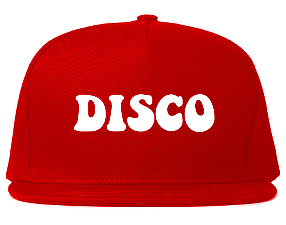 Disco_Music Mens Red Snapback Hat by Kings Of NY