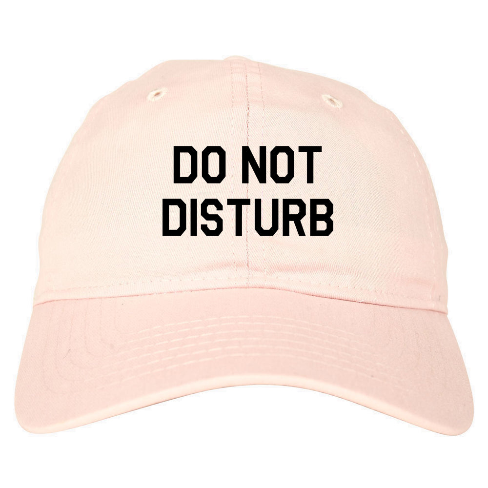 Do_Not_Disturb Mens Pink Snapback Hat by Kings Of NY