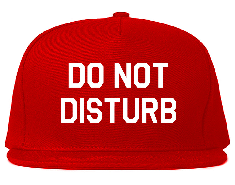 Do_Not_Disturb Mens Red Snapback Hat by Kings Of NY