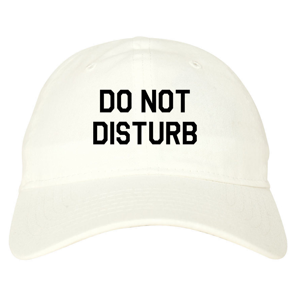 Do_Not_Disturb Mens White Snapback Hat by Kings Of NY