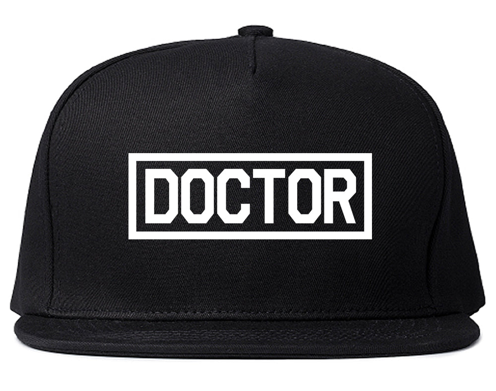 Doctor_Box_Logo Mens Black Snapback Hat by Kings Of NY