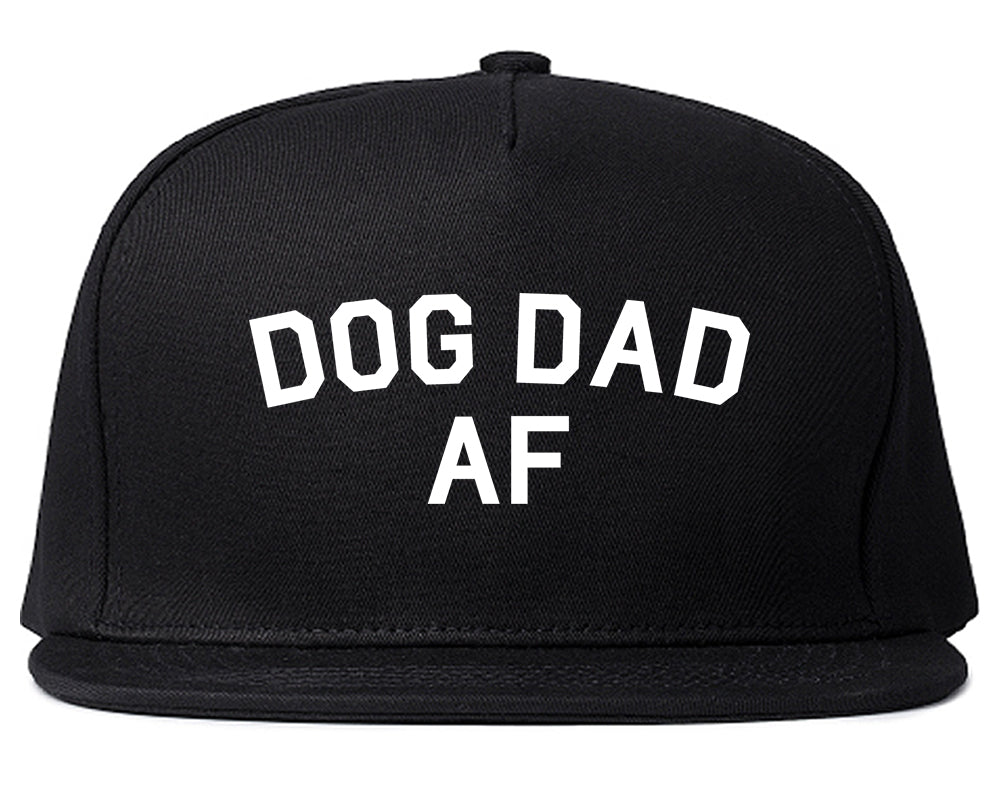 Dog Dad Af Daddy Mens Snapback Hat Black