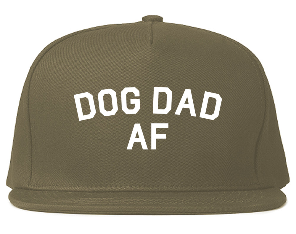 Dog Dad Af Daddy Mens Snapback Hat Grey