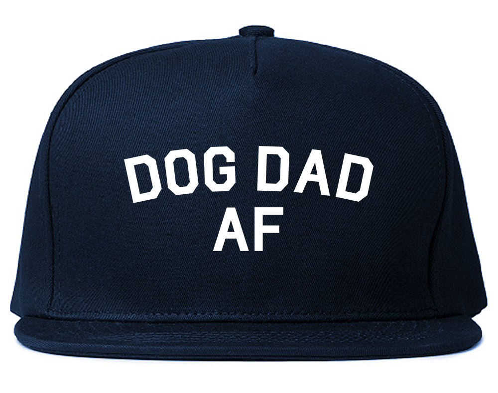 Dog Dad Af Daddy Mens Snapback Hat Navy Blue