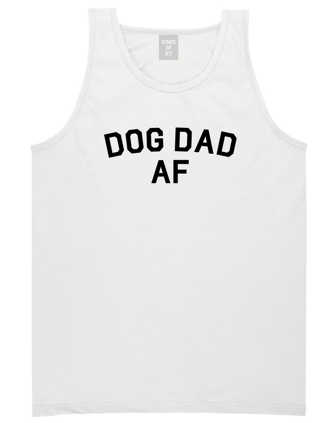 Dog Dad Af Daddy Mens Tank Top Shirt White