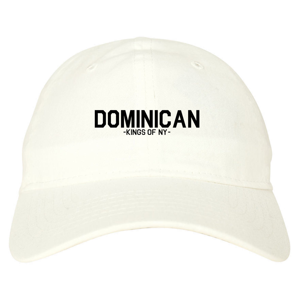 Dominican Kings Of NY Mens Dad Hat Baseball Cap White