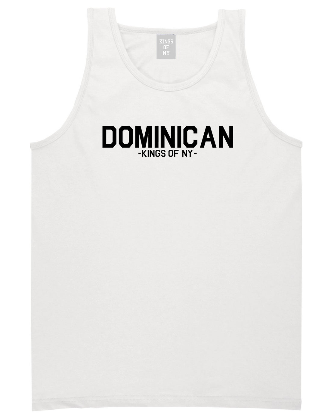 Dominican Kings Of NY Mens Tank Top Shirt White