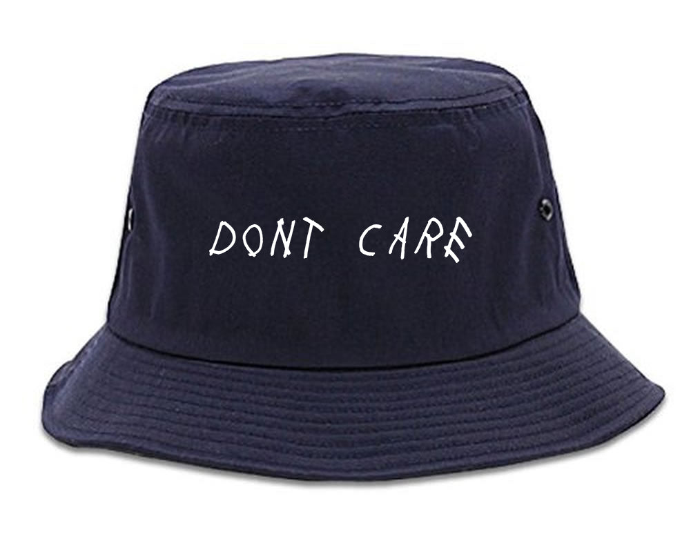 Dont_Care Mens Blue Bucket Hat by Kings Of NY