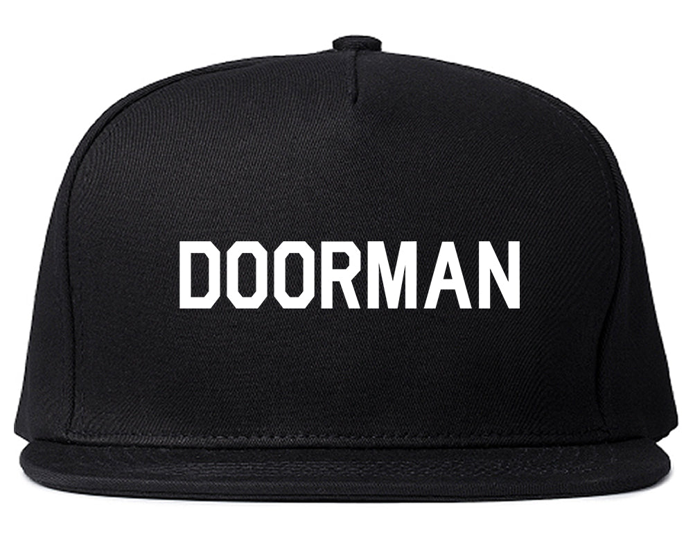 Doorman Mens Black Snapback Hat by Kings Of NY