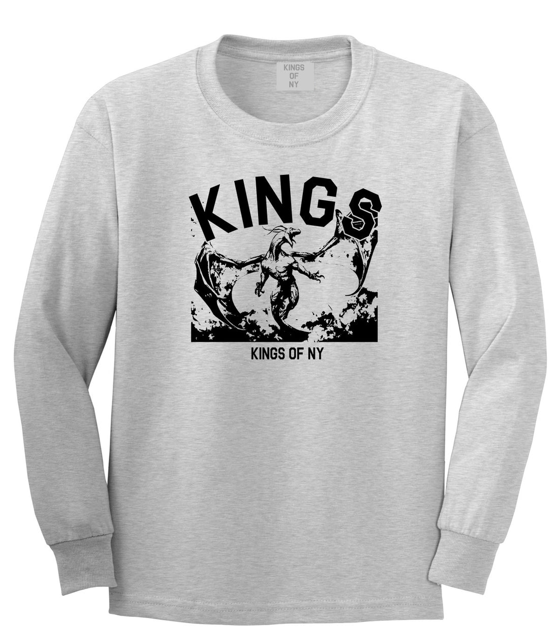 Dragon Kings Long Sleeve T-Shirt in Grey
