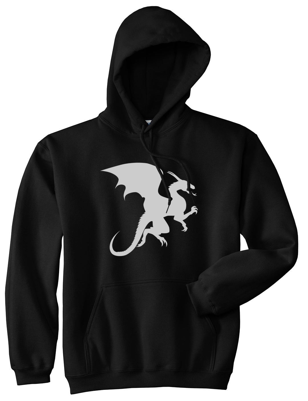 Dragon Mens Black Pullover Hoodie by Kings Of NY