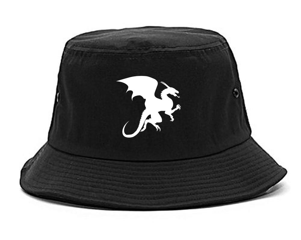 Dragon Mens Black Bucket Hat by Kings Of NY