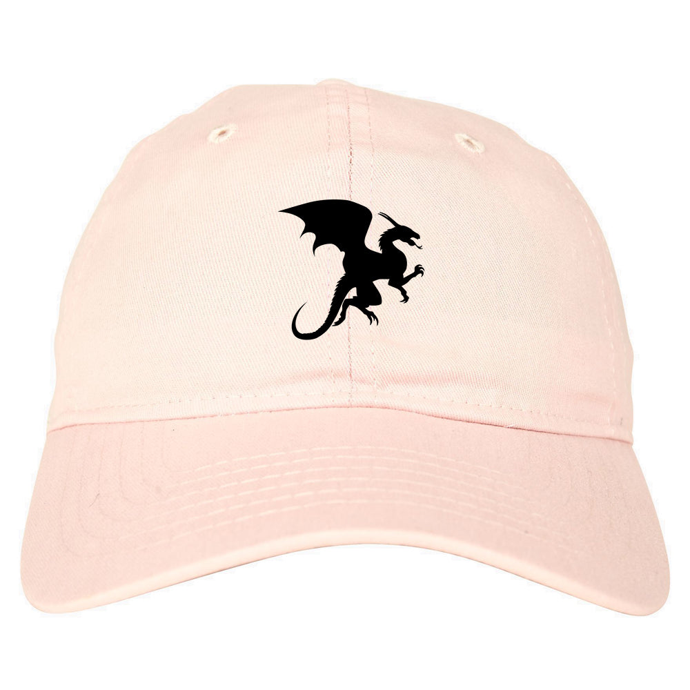 Dragon Mens Pink Snapback Hat by Kings Of NY